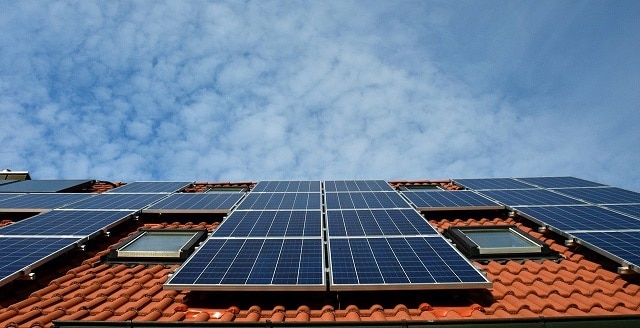 Solar panels on Roof Solar panels on Roof