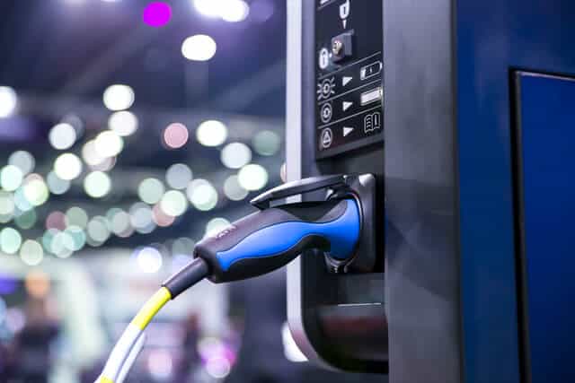 Electric Vehicle Being Recharged Electric Vehicle Being Recharged